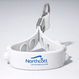 Popper Stress Reliever Key Chain with 1 colour print